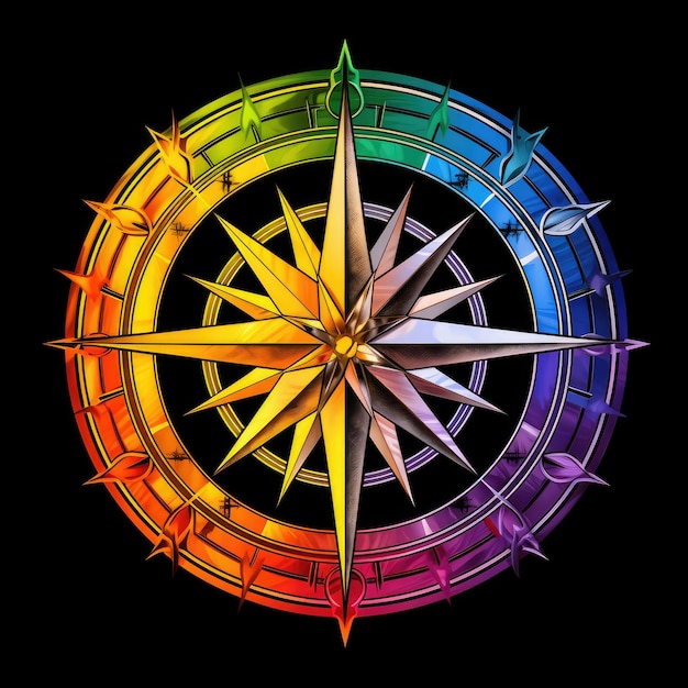 Spectrum Compass Rose