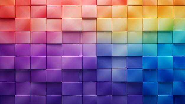 Spectrum of multiple colors tilestyle mosaic abstract