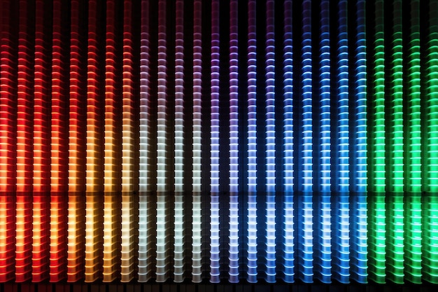 写真 コンピューター画面で使用される led ライトのスペクトル