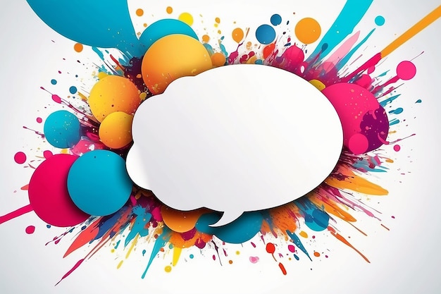 Speech Bubble Background with copy space