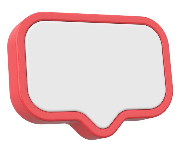 Speech bubble Chat bubble 3D-illustratie