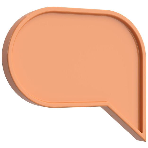 Speech bubble Chat bubble 3D illustration