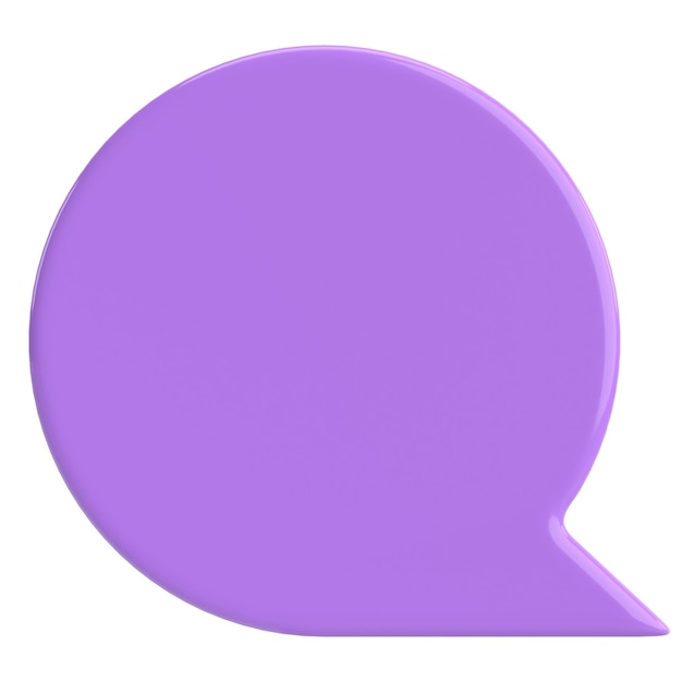 Speech bubble Chat bubble 3D illustration