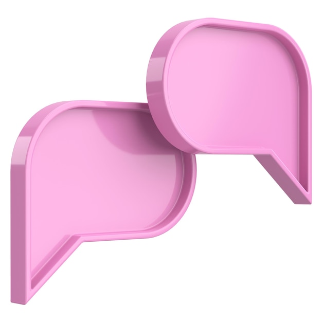 Speech bubble Chat bubble 3D illustration