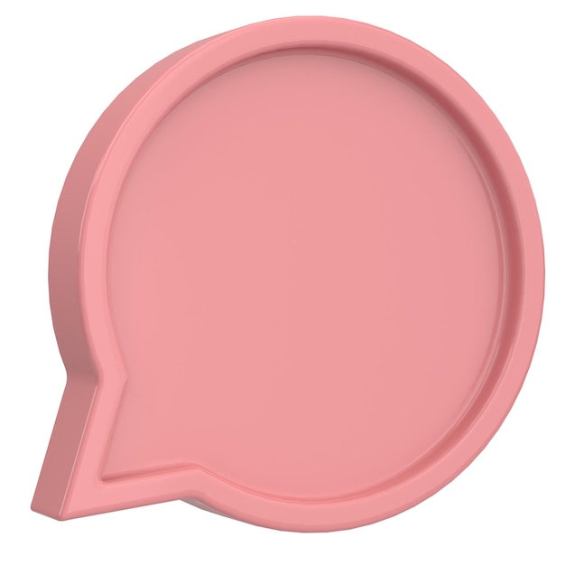 Speech bubble chat bubble 3d illustration