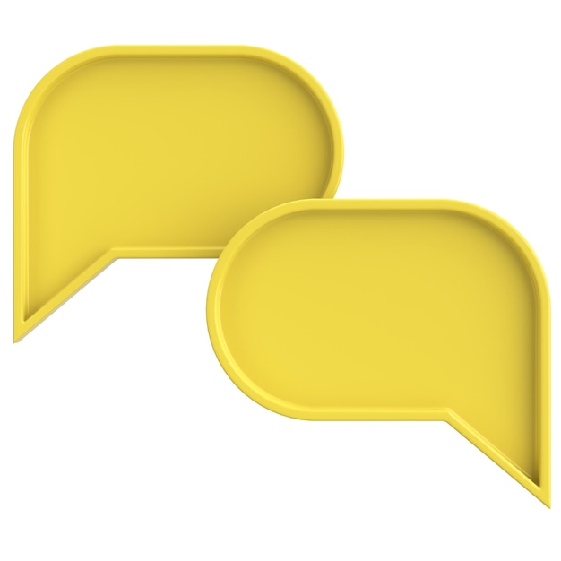 Speech bubble Chat bubble 3D illustration