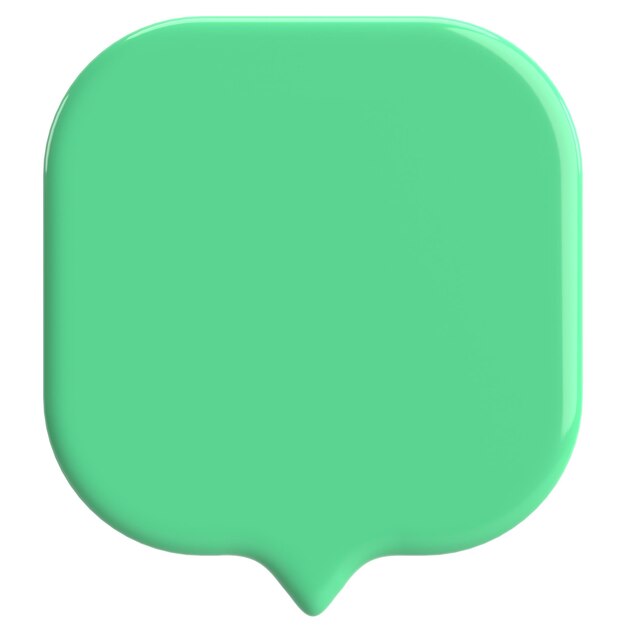 Speech bubble Chat bubble 3D illustration