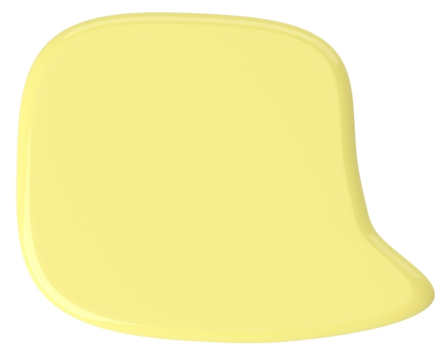 Speech bubble Chat bubble Text box 3D illustration