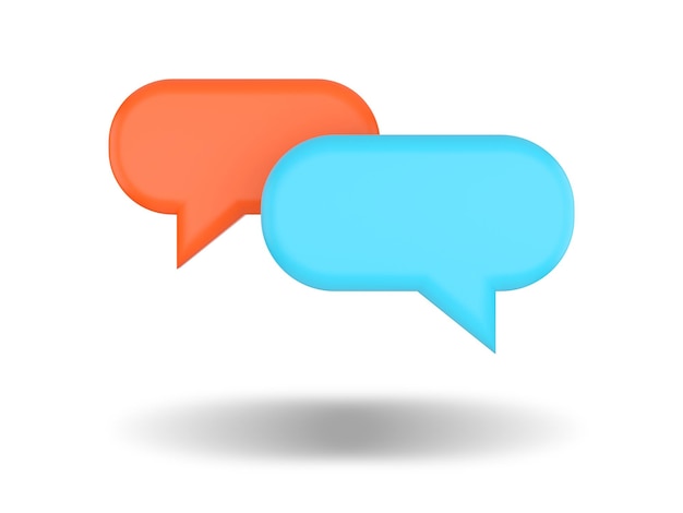 Photo speech bubble icon. 3d render illustration.