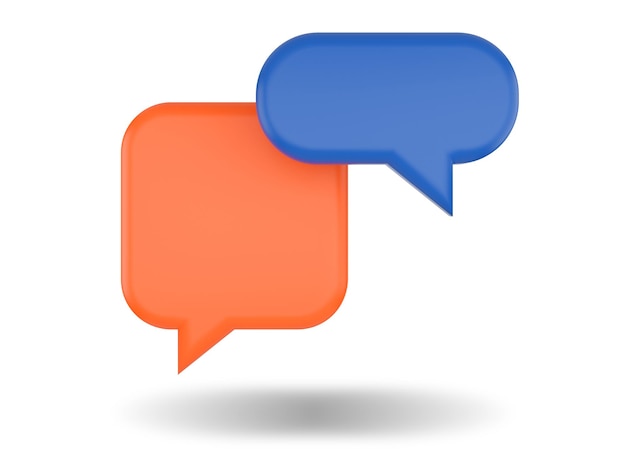 Photo speech bubble icon. 3d render illustration.