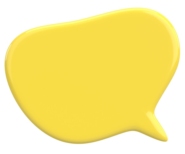 Speech Bubble Text Box 3D-illustratie.