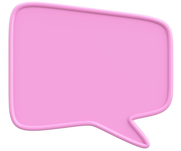 Speech Bubble Text Box 3D-illustratie