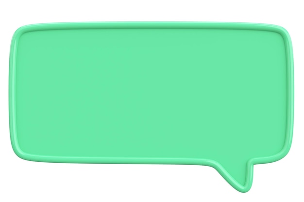 Speech Bubble Text Box 3D-illustratie