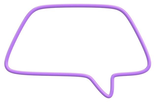 Speech Bubble Text Box 3D-illustratie