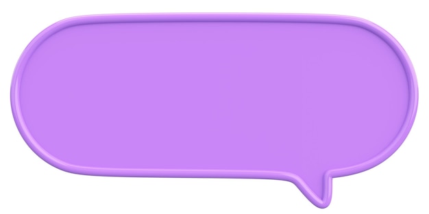 Speech Bubble Text Box 3D-illustratie