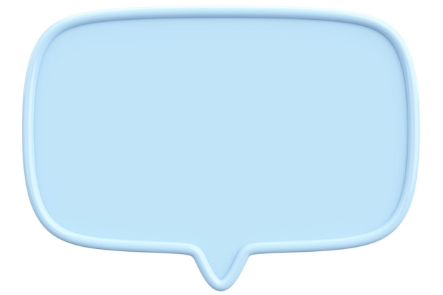 Speech Bubble Text Box 3D-illustratie