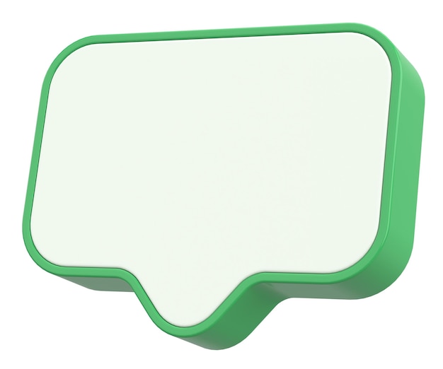 Foto speech bubble text box 3d-illustratie