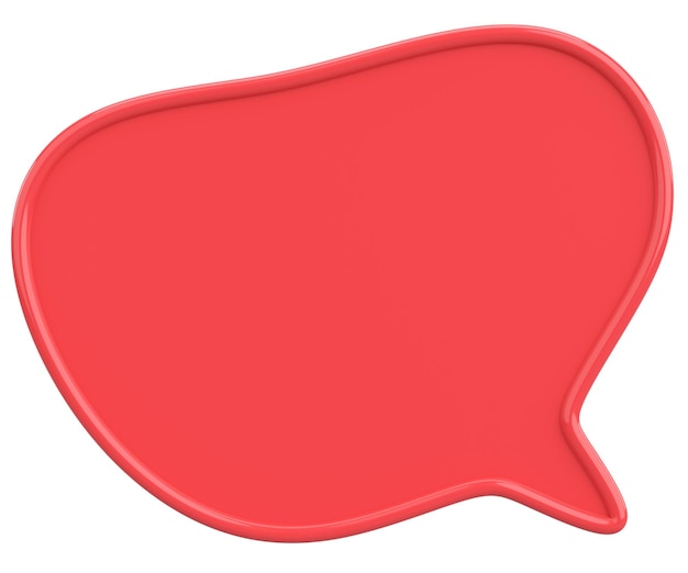 Photo speech bubble text box 3d illustration