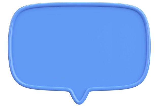 Photo speech bubble text box 3d illustration