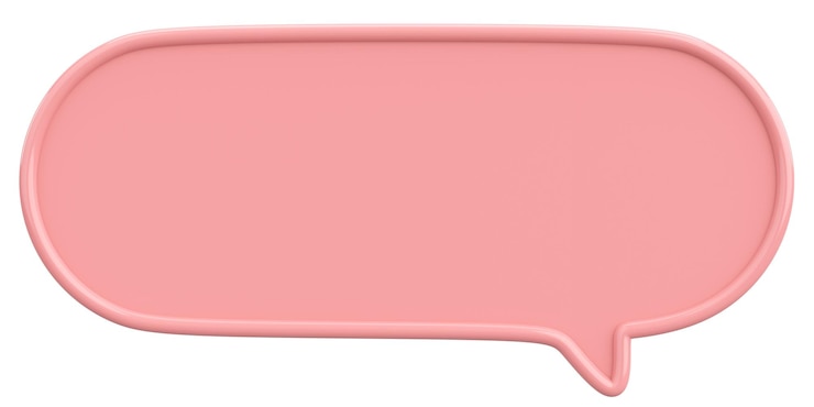 Photo speech bubble text box 3d illustration