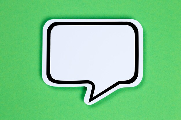 Speech bubble with copyspace copy space communication concept talking