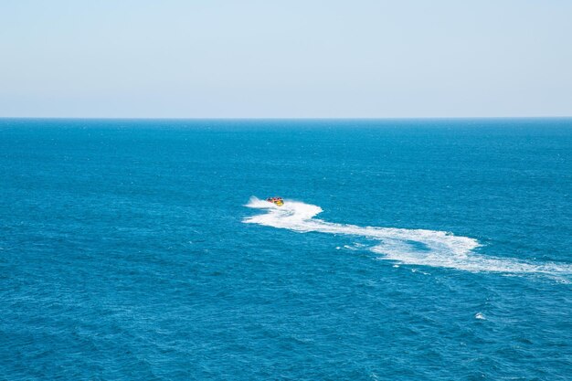 Speed boat driving