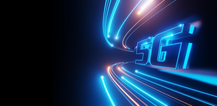 Photo speed light line internet of things background