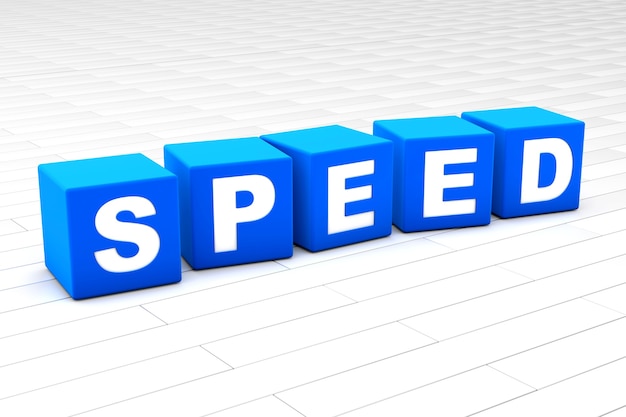 Speed word illustration