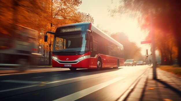 Speeding City Bus on Sunrise Boulevard