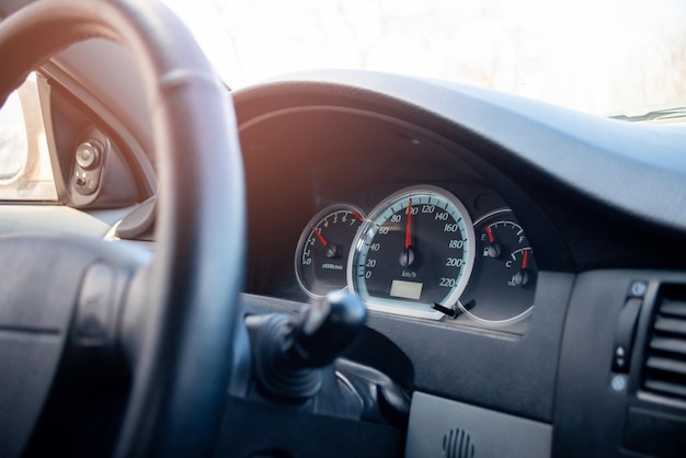 Speedometer speeding car interior car steering wheel