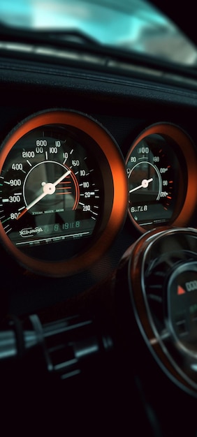 a speedometer with the word speed on it