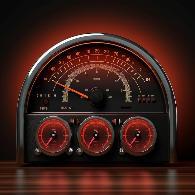 a speedometer with the word speed on it