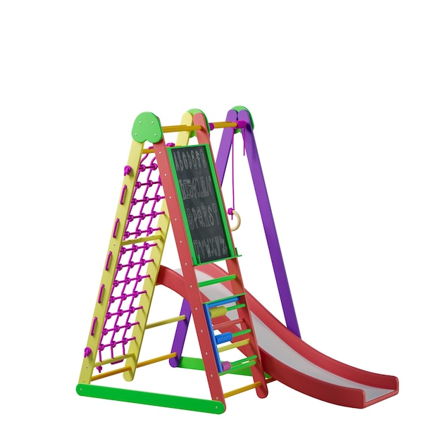 speelstructuur kinderen betalen tings buiten gym speeltuin geen achtergrond ander ontwerp png witte achtergrond geïsoleerd abstract 3d model
