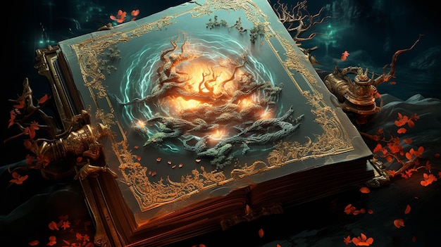 spell book HD wallpaper photographic image