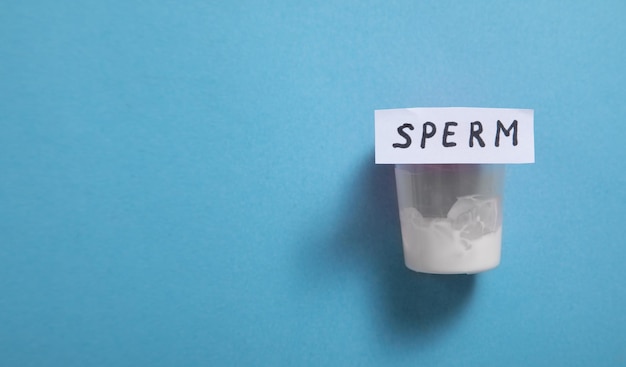 Sperm sample collection container