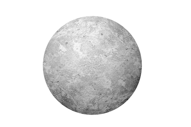 Фото Сфера с бетонной текстурой на белом фоне
