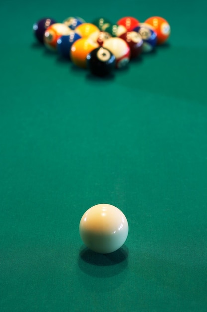 Spheres for game in a pool