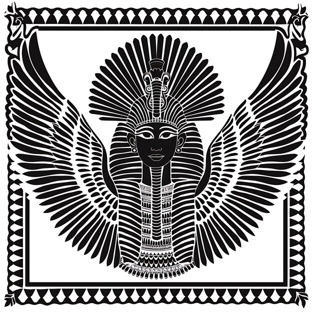 Premium Photo | Sphinx CNC Cut Art With Wings and Head for Decorations ...