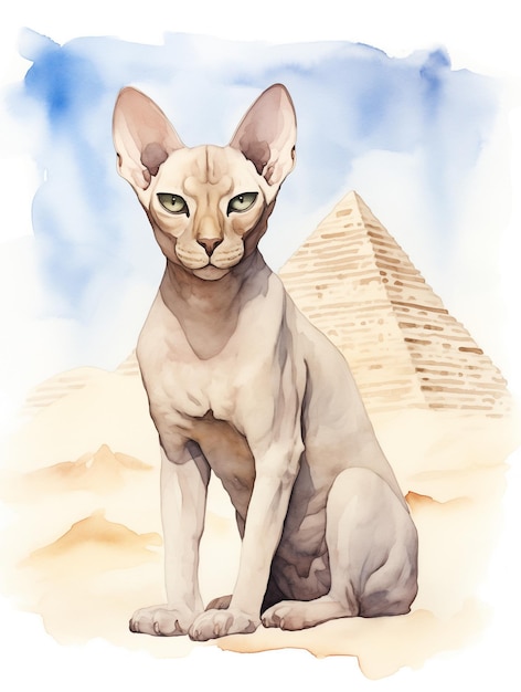 Sphynx kitten cat