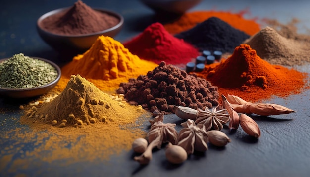 Spice Bazaar A Flavorful Collection of Spices and Blends for Any Global Cuisine ai generated