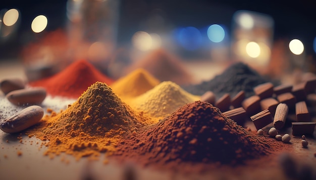 Spice Sensation An Assortment of Spices and Herbs for Every Dish and Occasion ai generated