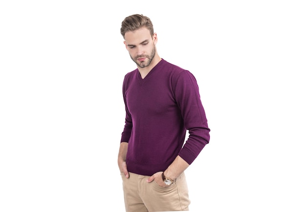 Spice up your casual look Attractive man with confident look Fashion menswear Mens clothing Trendy wear Time for wardrobe refresh