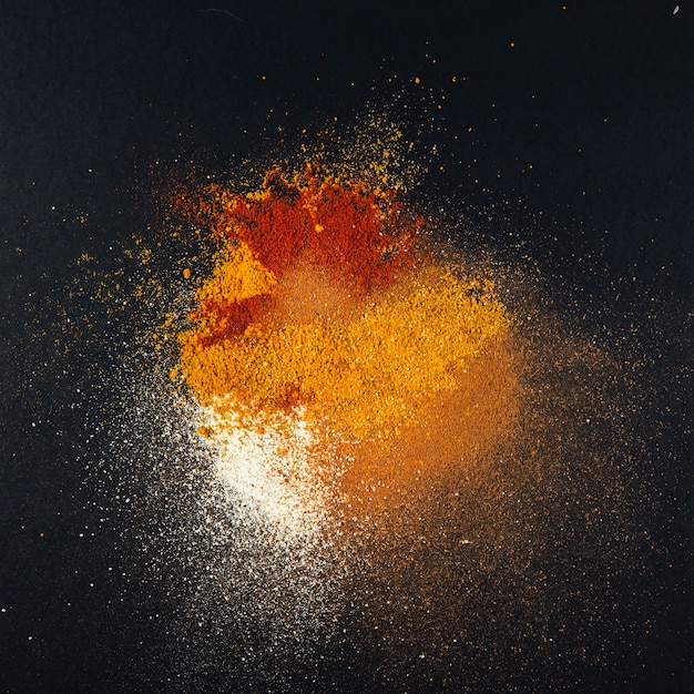Photo spices composition background