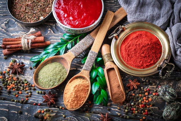 Spices in composition