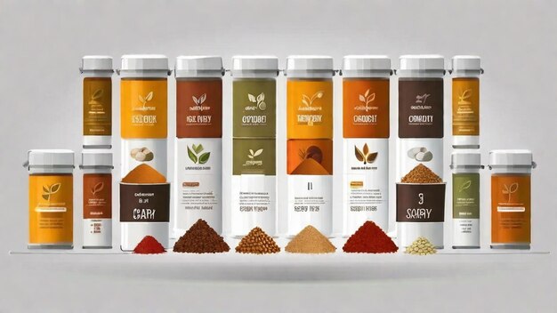 Photo spices of curry powder