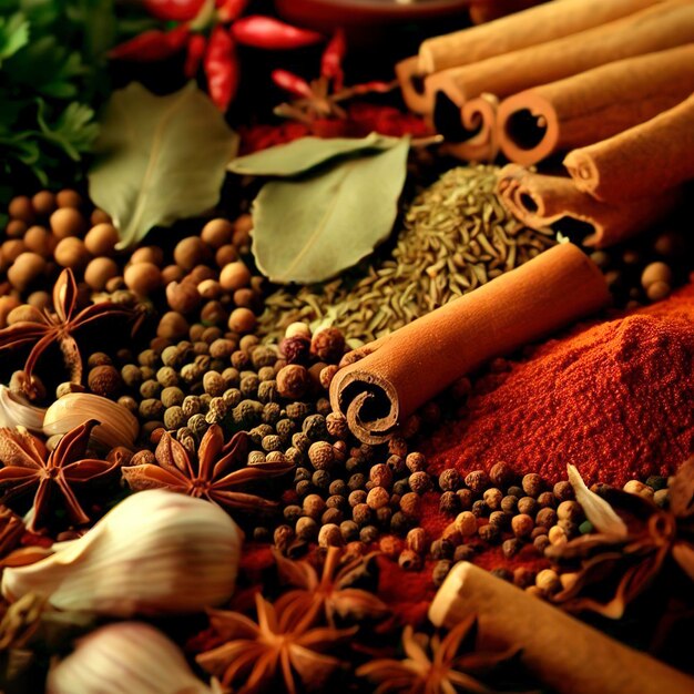 Photo spices and herbs