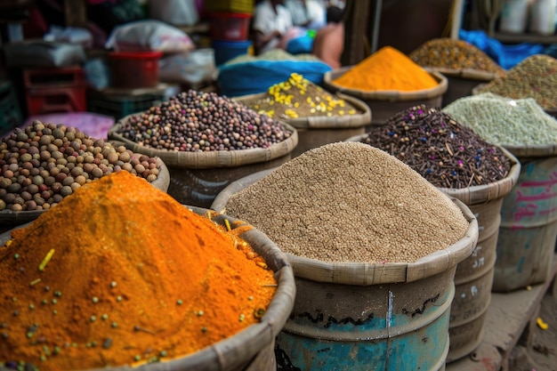 Spices for sale at the bazaar