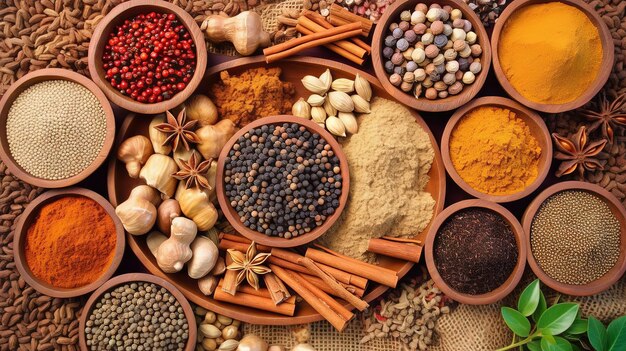 Spices on Table