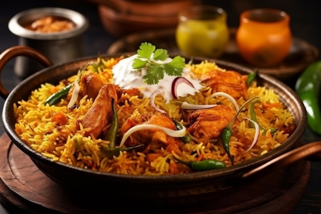 Spicy and aromatic bombay biryani a traditional indian delight