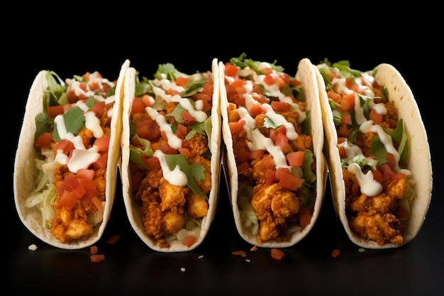 Spicy Chicken Taco Trio